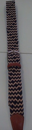 cinturon bicolor trenzado elastico  bellido